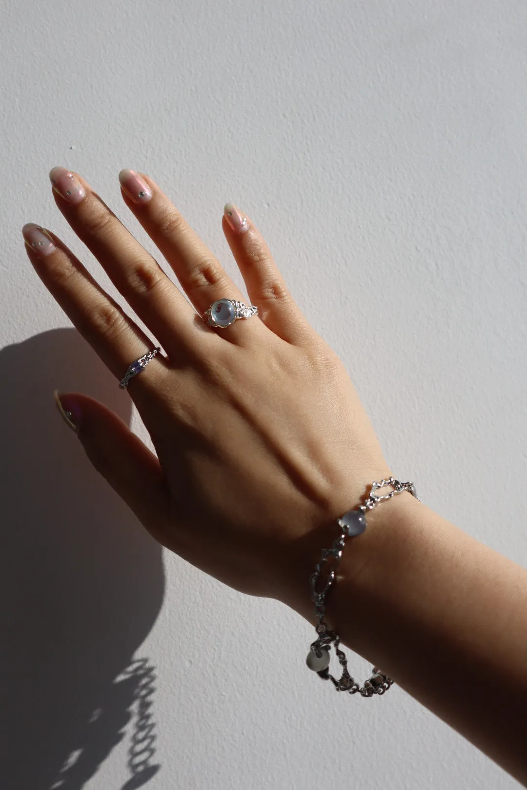 Platinum Plated Moonlight Silver Bracelet