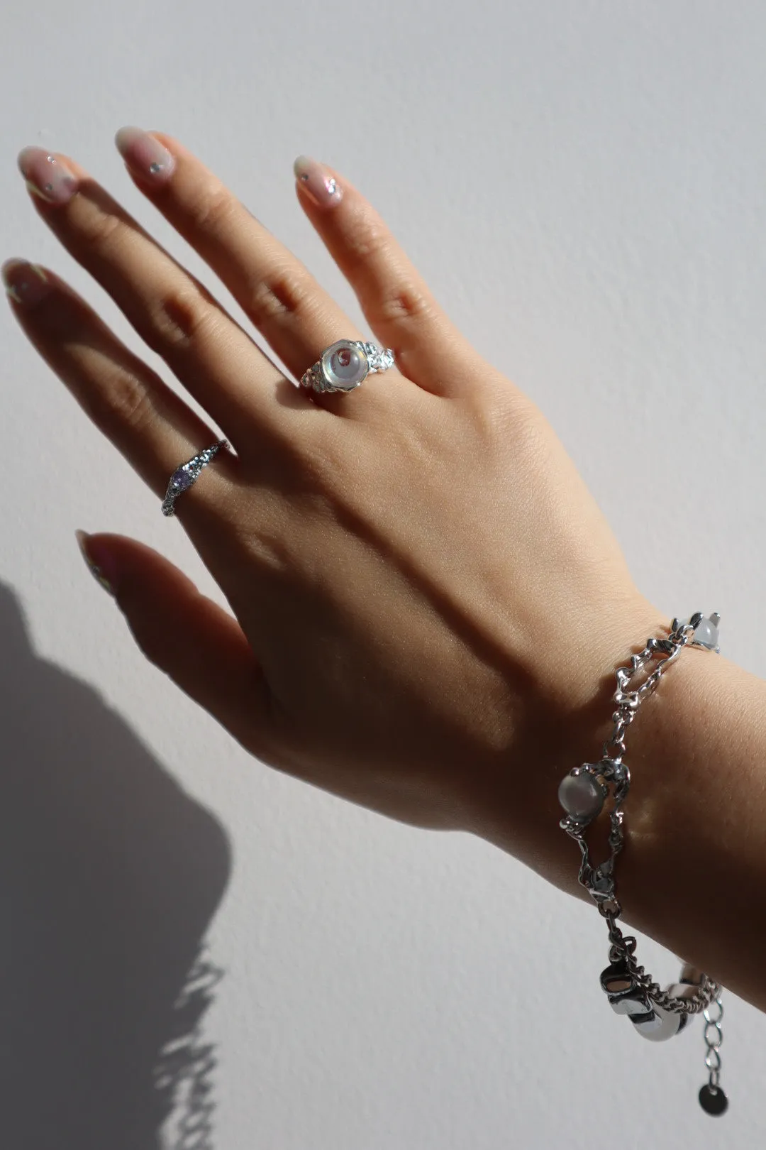 Platinum Plated Moonlight Silver Bracelet