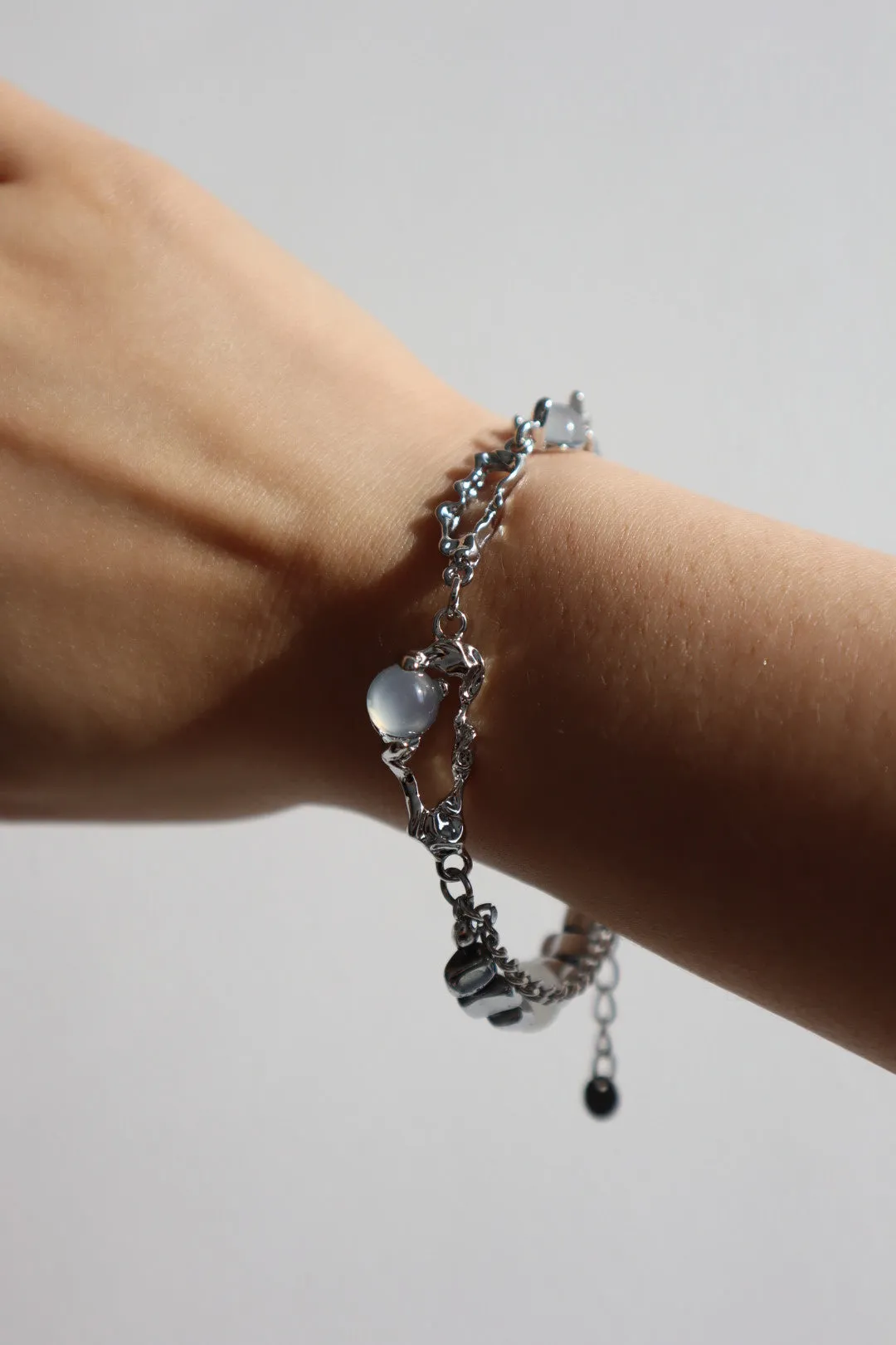 Platinum Plated Moonlight Silver Bracelet