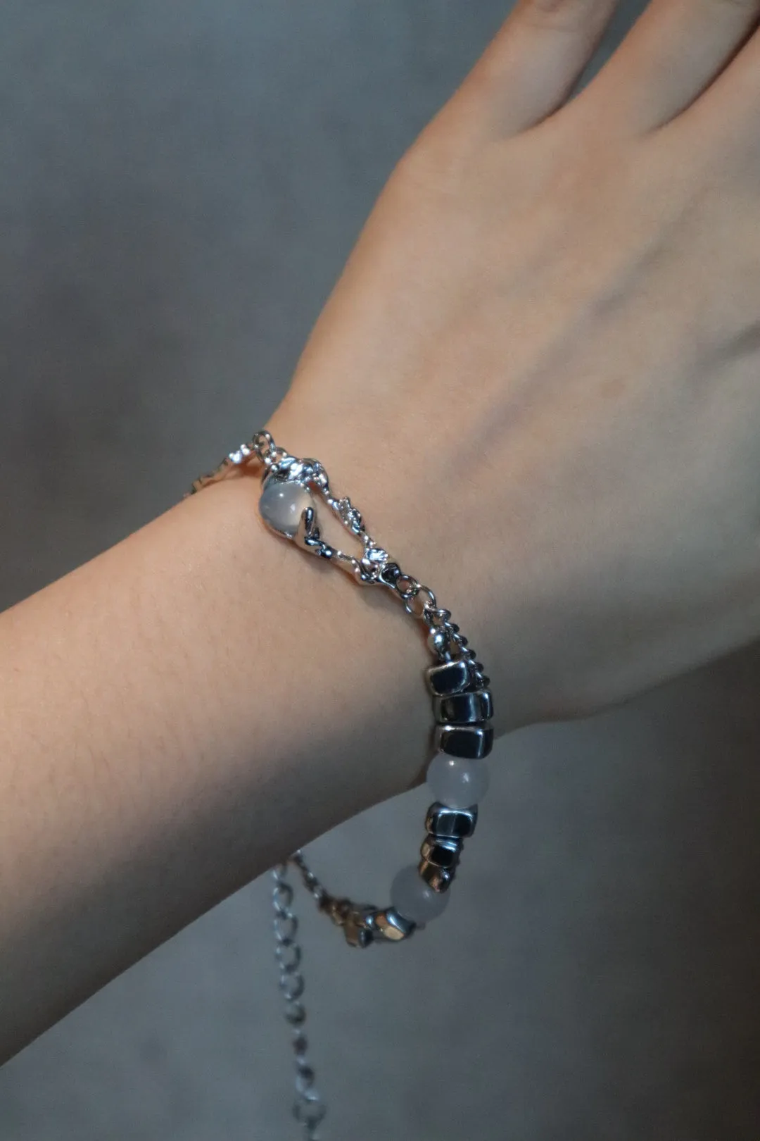 Platinum Plated Moonlight Silver Bracelet