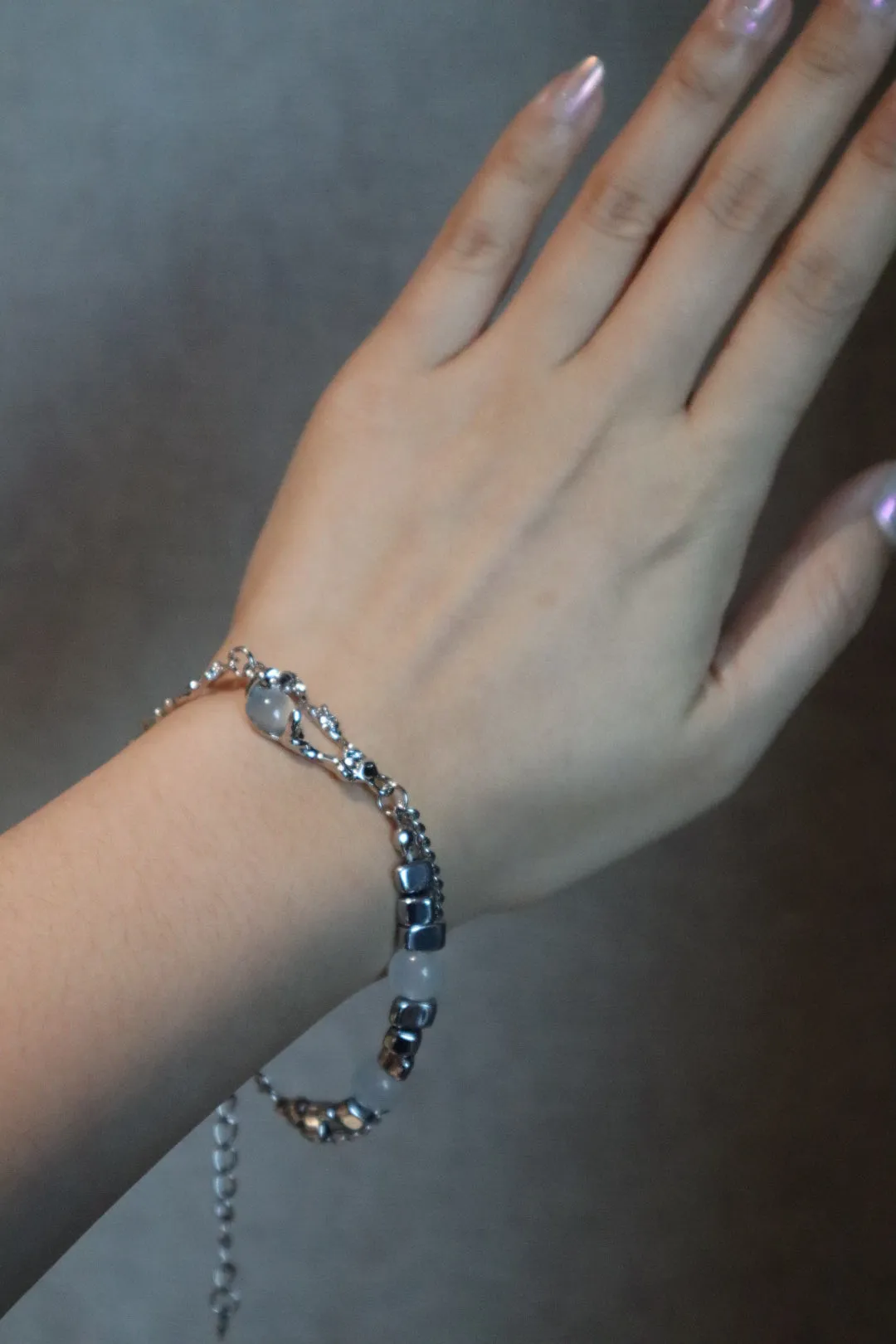Platinum Plated Moonlight Silver Bracelet