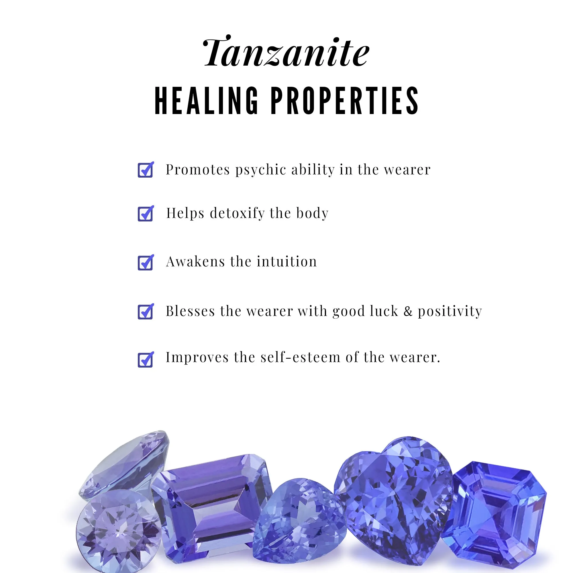 Real Tanzanite and Diamond Celestial Stud Earrings