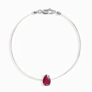 Ruby Bracelet Floating Sway - July Birthstone