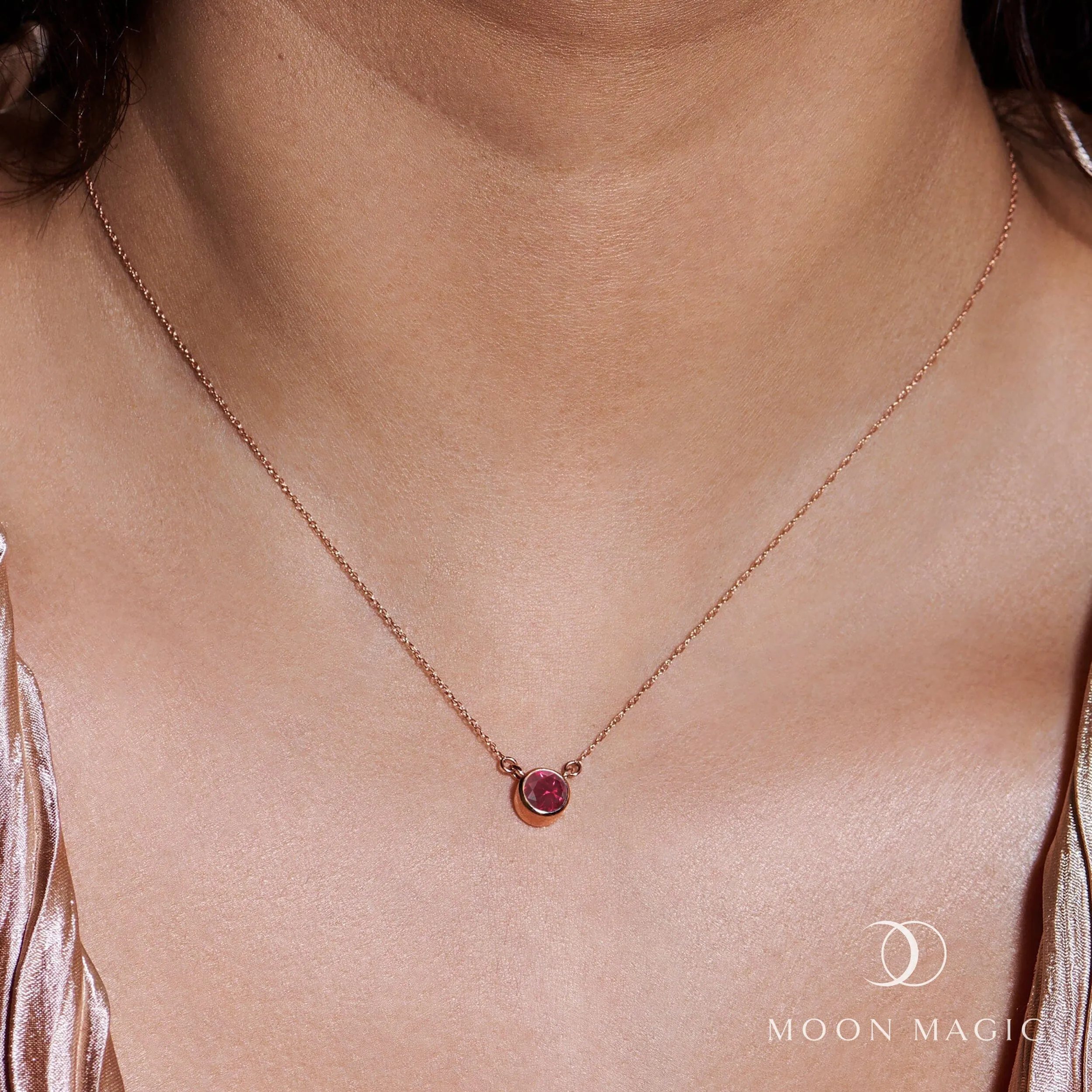 Ruby Necklace - Solitaire