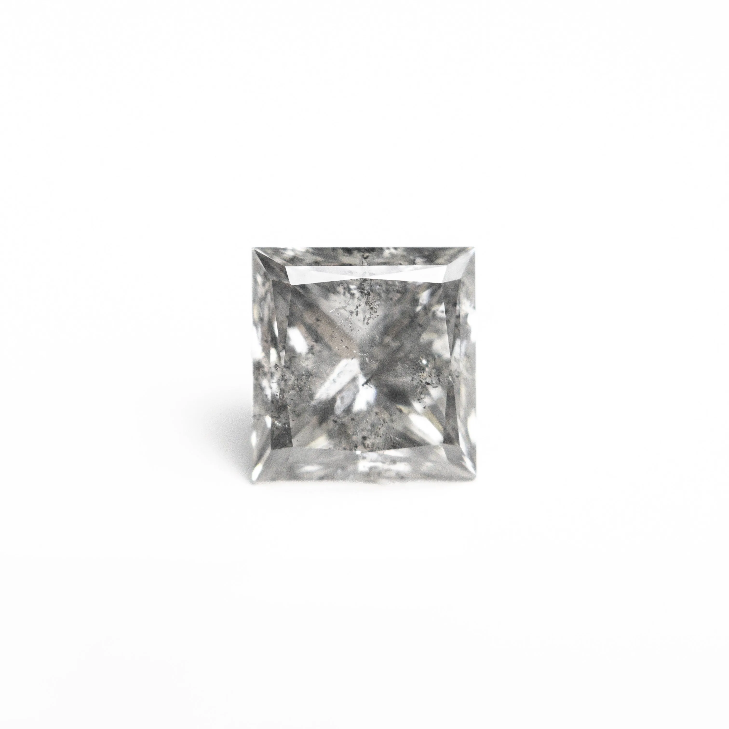 Salt and Pepper Brilliant Diamond - 1.58ct Princess Cut