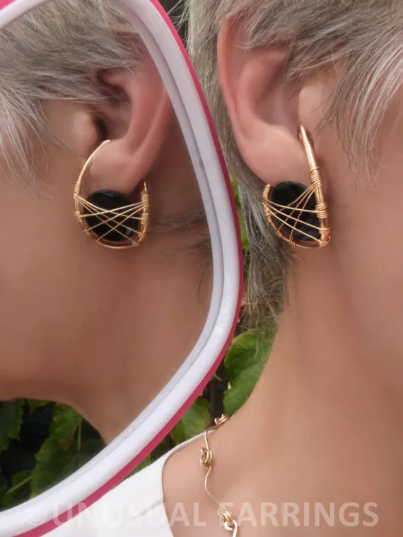 Sierra - Gold Filled with Black Onyx