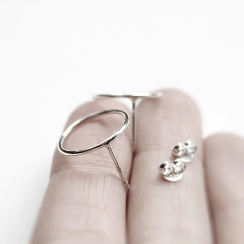 SILVER CIRCLES EARRINGS