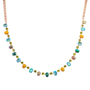 Small Oval and Round Necklace in "Pistachio" *Preorder*