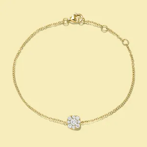 The Alia, Cluster Diamond Cushion Shaped Bracelet