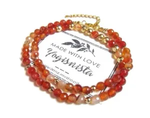 The Peony Orange Carnelian Choker Necklace