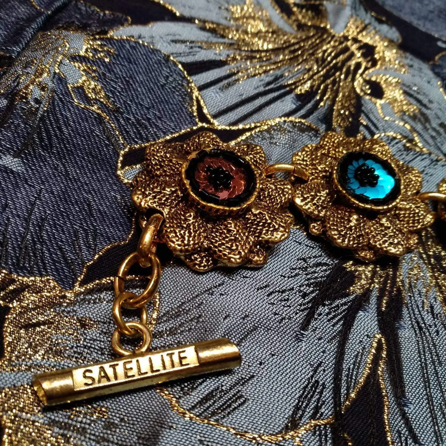 Vintage Satellite Multicoloured Sequin bracelet