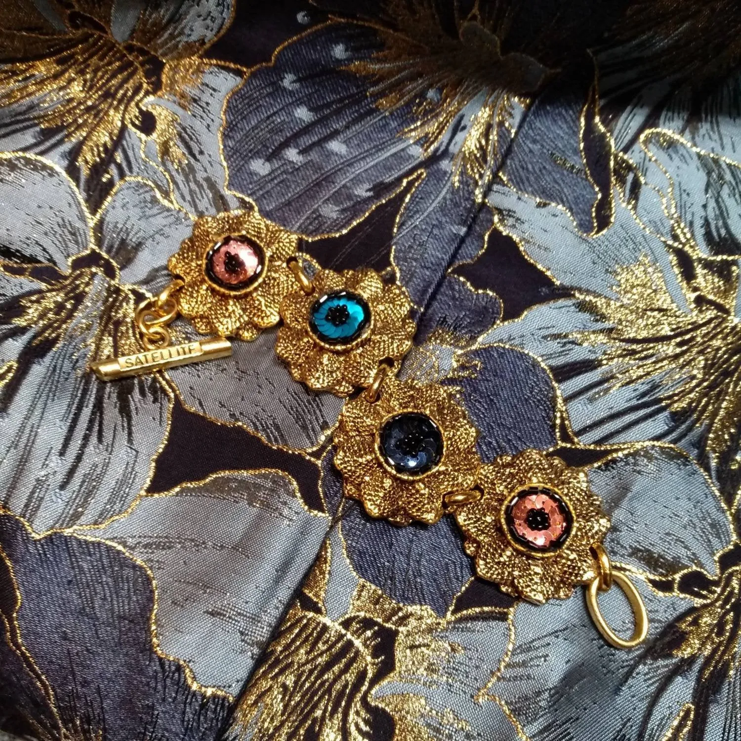Vintage Satellite Multicoloured Sequin bracelet
