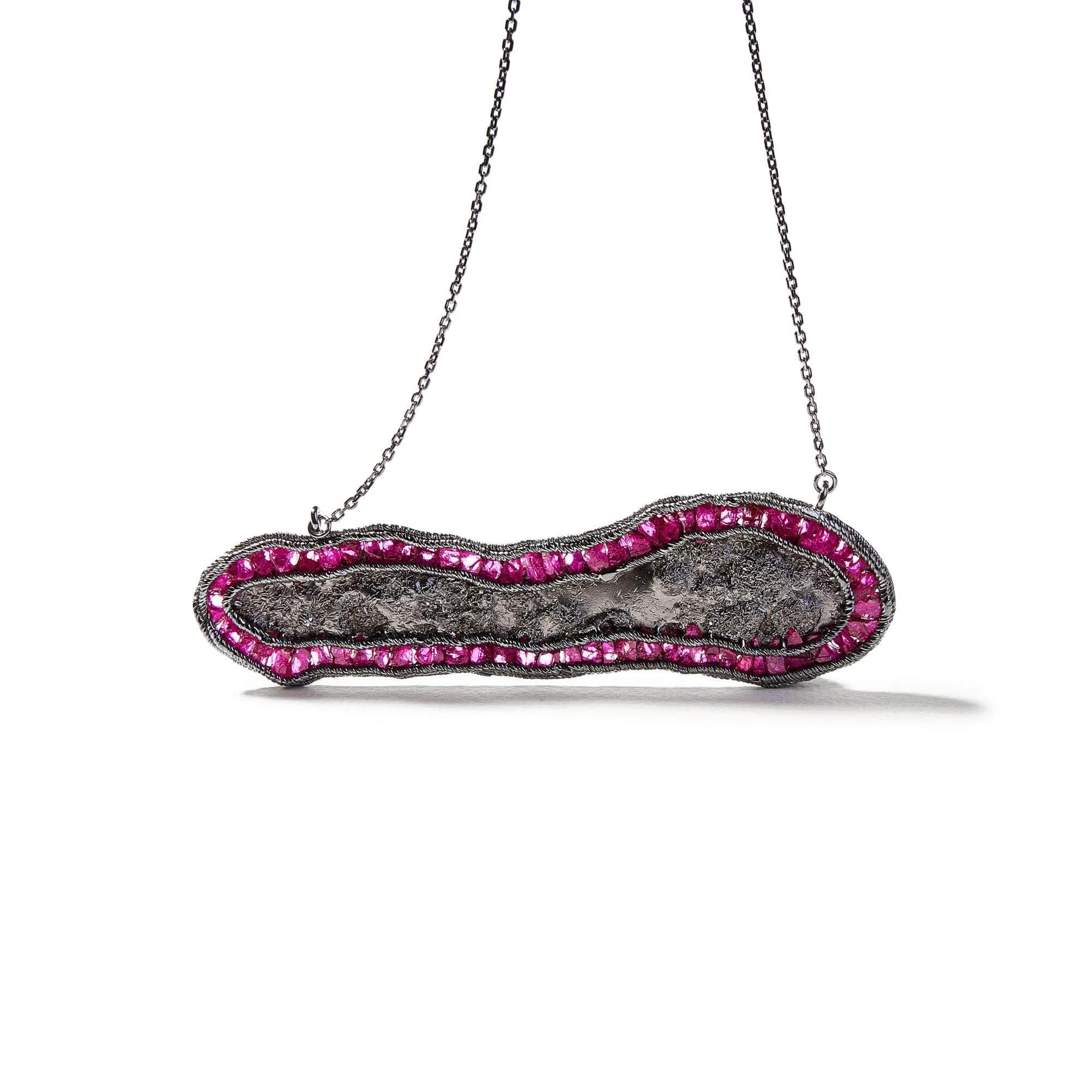Wabi Rough Ruby Necklace