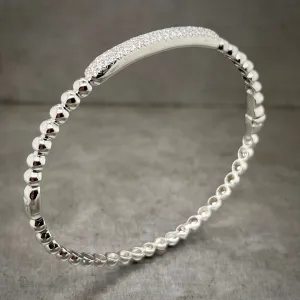 White Gold Diamond Bangle