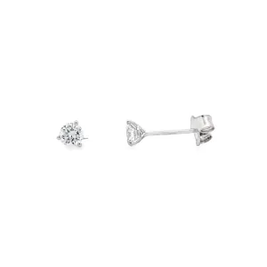 White Gold Stud Earrings LAB Diamond Earrings LGTXE07067R050-GW3