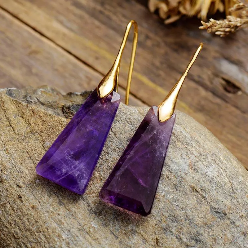 'Wiluray' Amethyst Earrings