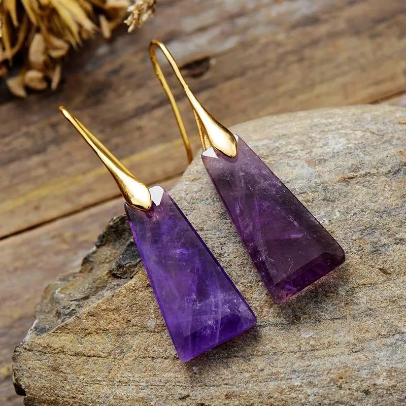 'Wiluray' Amethyst Earrings