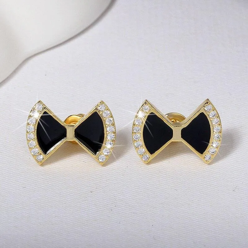 Women Cute Zircon Stone Stud Earrings