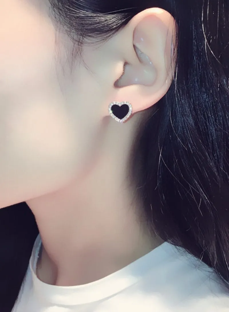 Women Cute Zircon Stone Stud Earrings