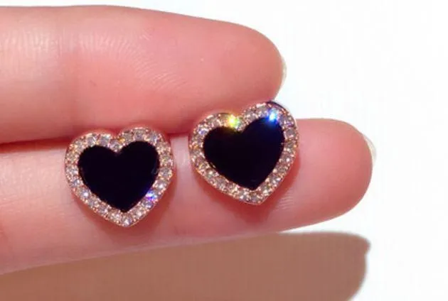 Women Cute Zircon Stone Stud Earrings