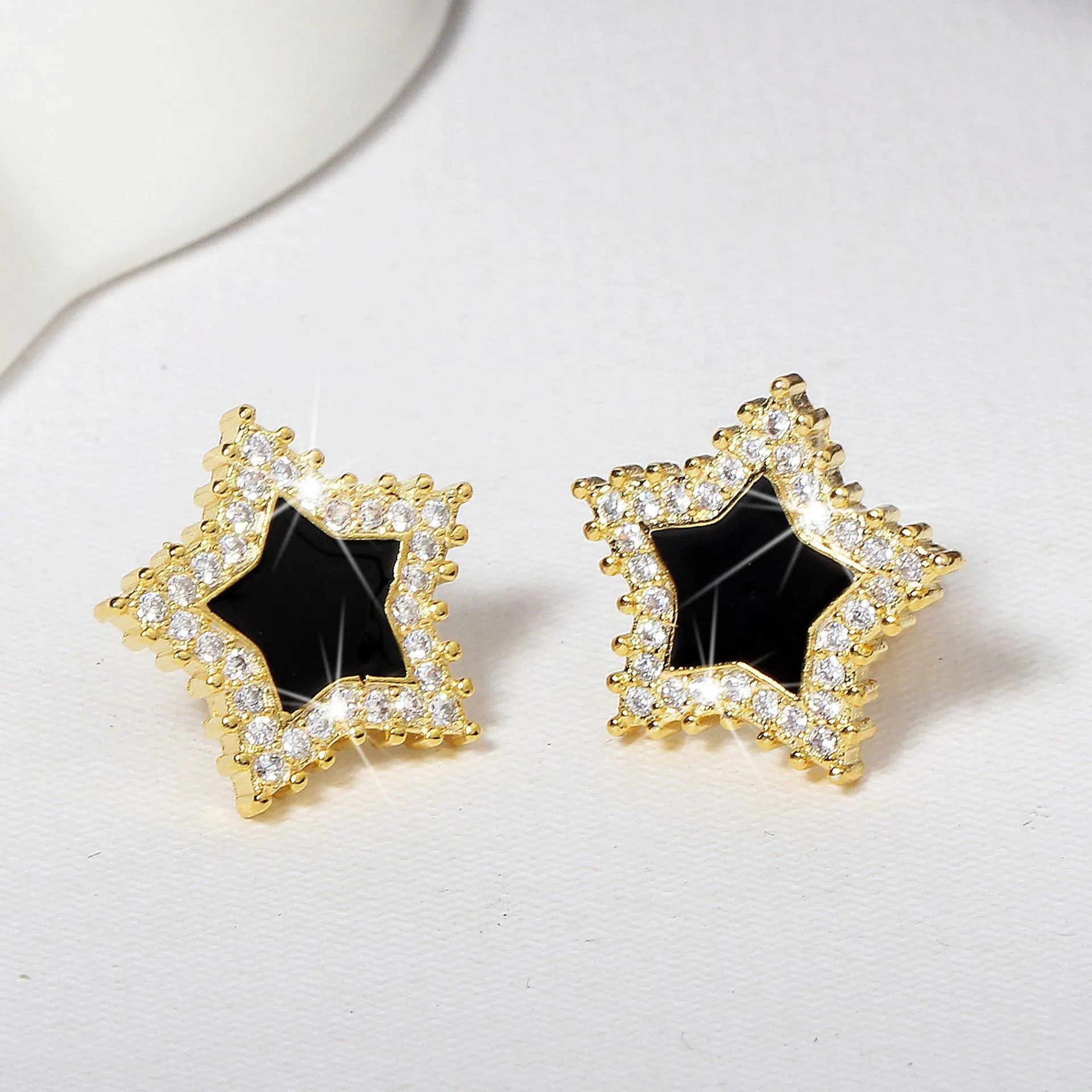 Women Cute Zircon Stone Stud Earrings
