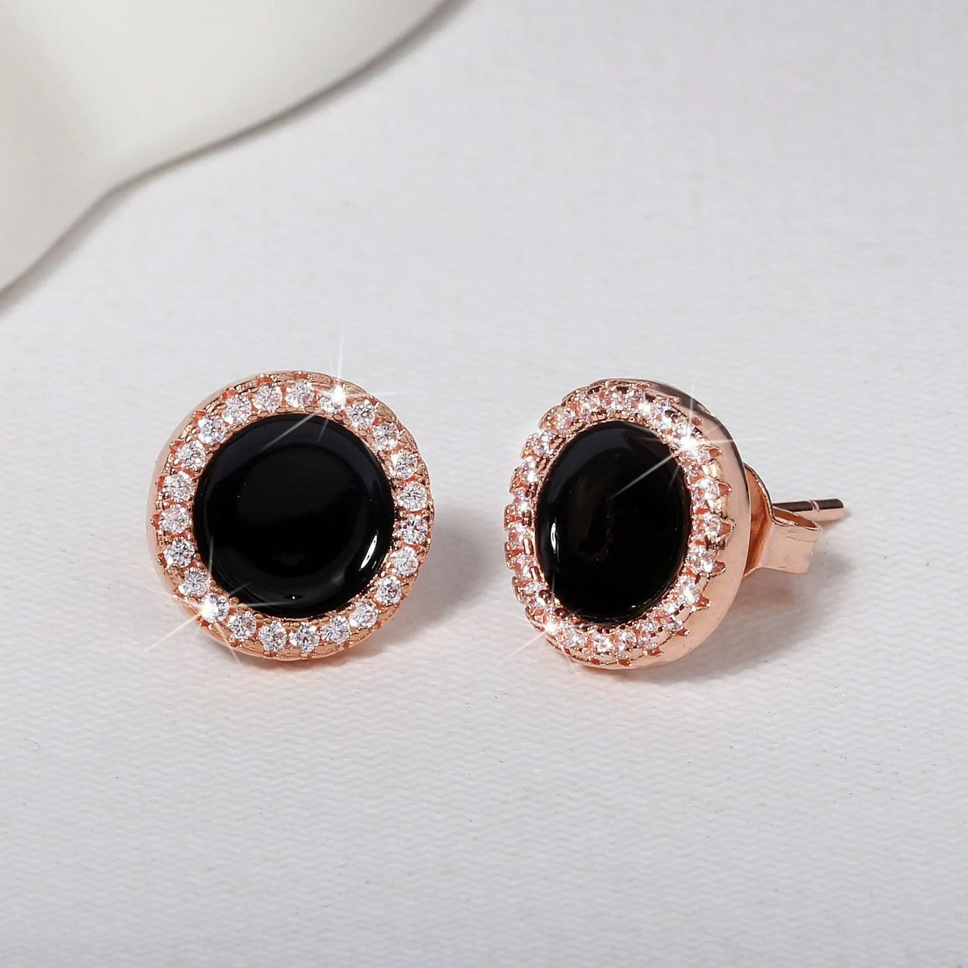 Women Cute Zircon Stone Stud Earrings