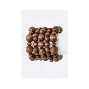 Wooden Beads Bracelet Set