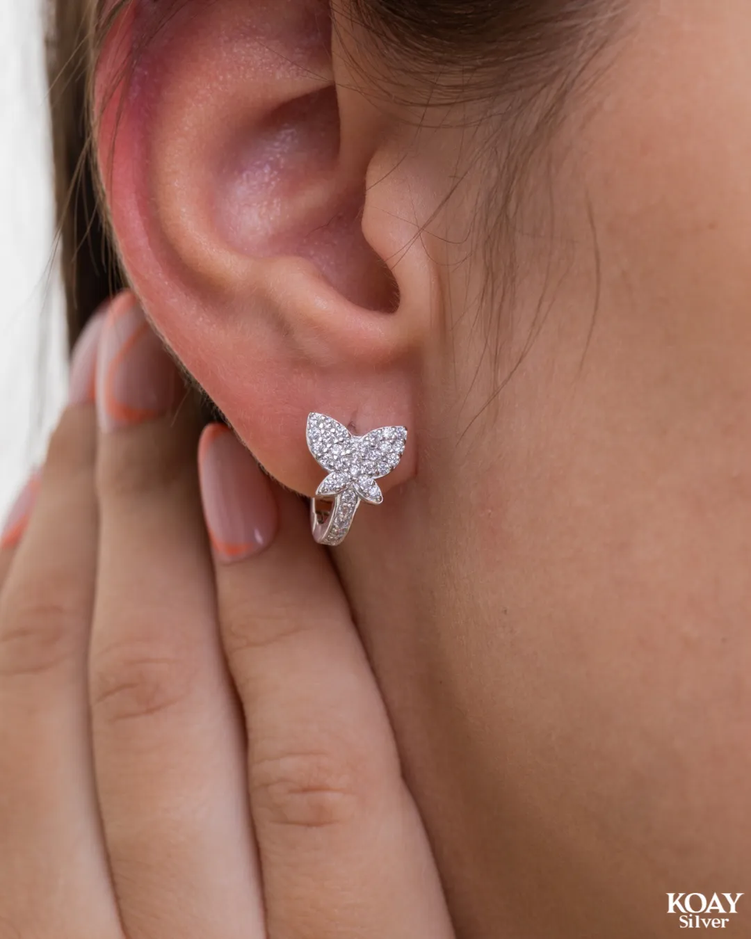 Zircon Butterfly Hoop (06)