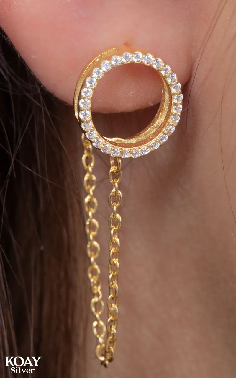 Zircon Circle Earring (047) GP