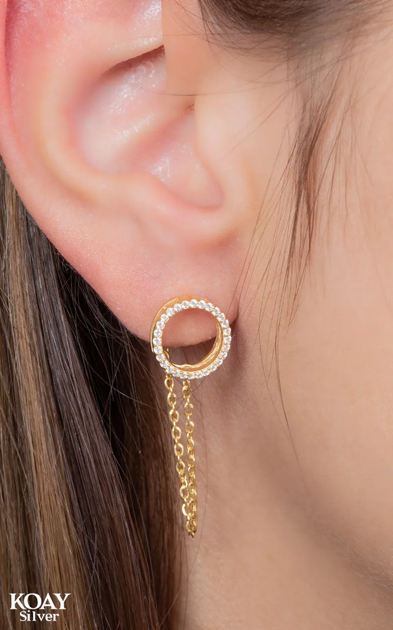 Zircon Circle Earring (047) GP