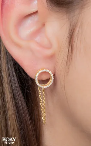 Zircon Circle Earring (047) GP