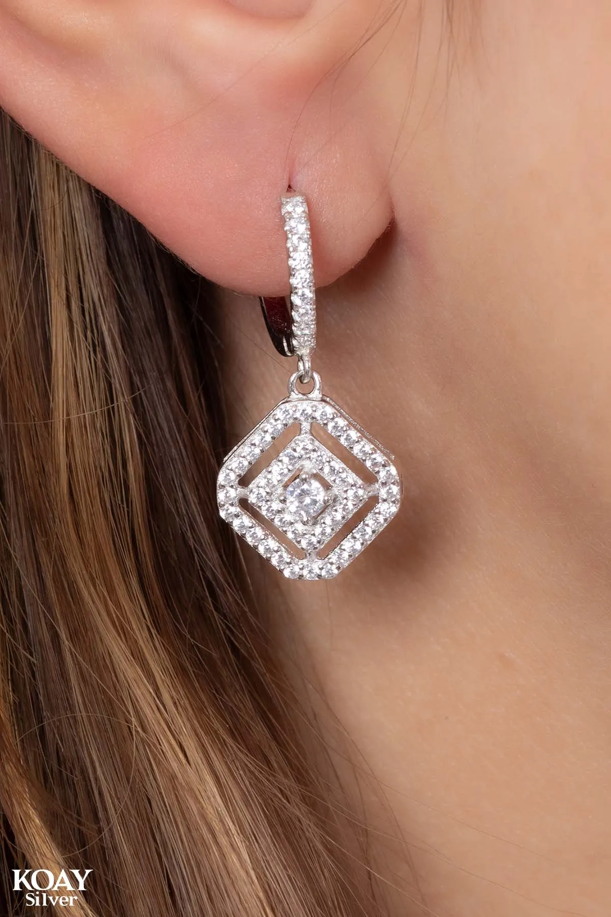 Zircon Diamond Earring