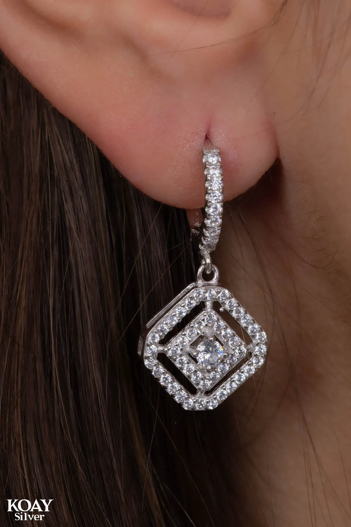 Zircon Diamond Earring