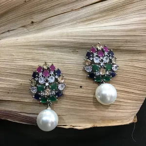 Zircon/AD Earring 1372-69