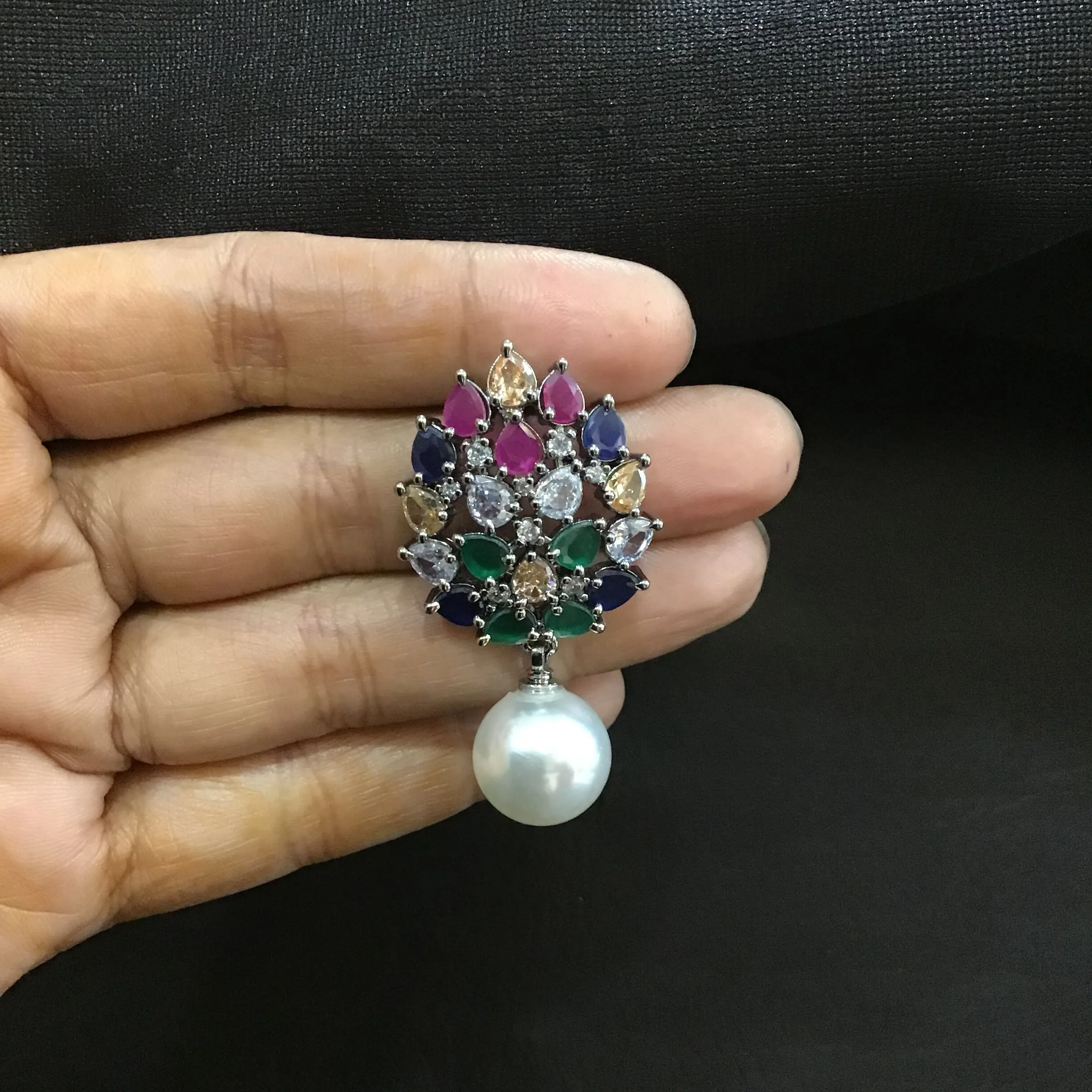 Zircon/AD Earring 1372-69